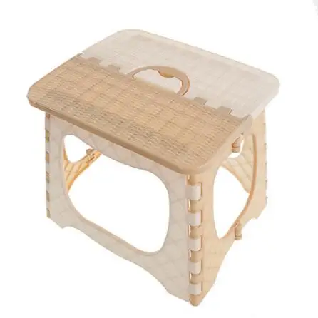 Пластик складной стул Bench утолщенной портативный переносной открытый рыбалка стул детский стул обуви Bench - Цвет: brown 23x24x27cm