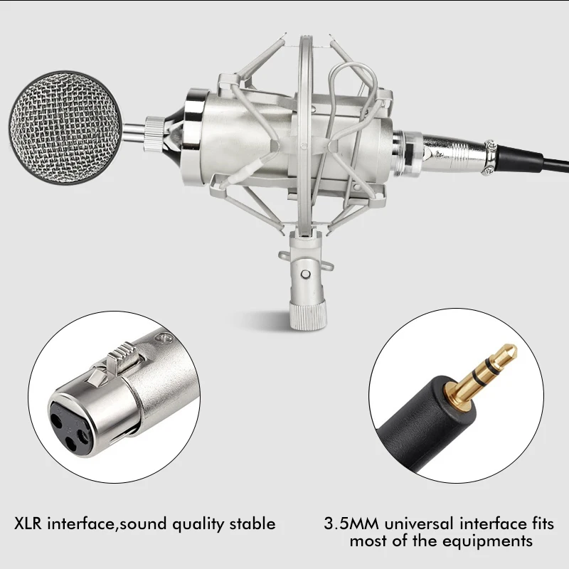 Small milk bottle microphone 3.5mm wired computer