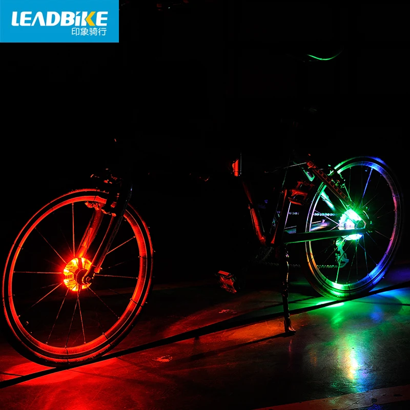 Leadbike Велосипед светильник колеса велосипеда передняя/Хвост концентратор светильник Led спиц Предупреждение лампа Велоспорт украшения Ночная езда на велосипеде аксессуары