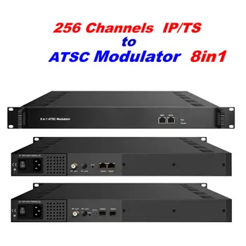 

IP to ATSC modulator 8 in 1 ATSC digital TV modulator 256 channels TS input ATSC 8VSB modulator