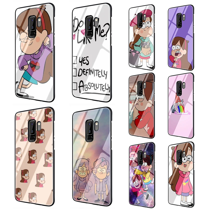 

Anime Gravity Falls Family Art Tempered Glass phone case for Samsung S7 Edge S8 S9 S10 Plus Note 8 9 A10 20 30 40 50 60 70