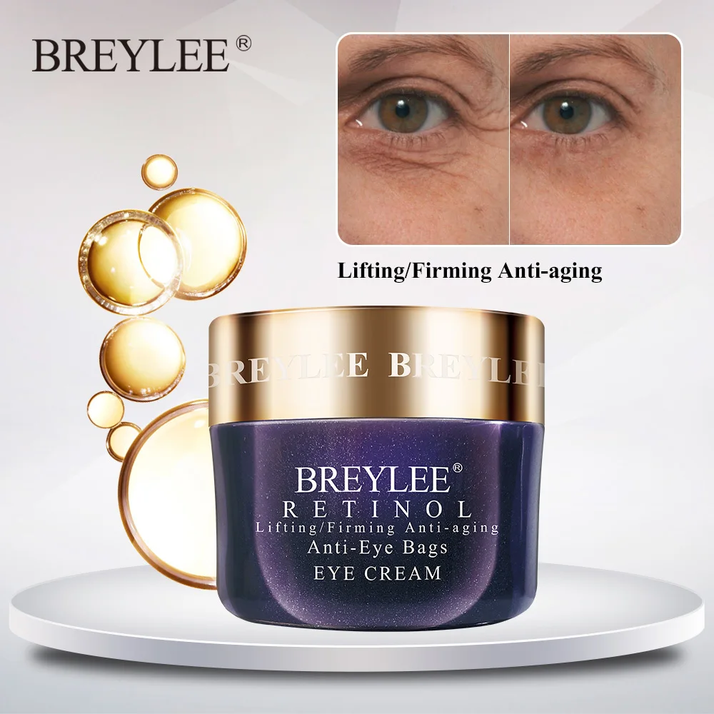 

Breylee Retinol Eye Cream Lifting Firming Anti-aging Anti Wrinkle Anti-eye Bags Eyes Care Ageless Nourishing Whitening Serum