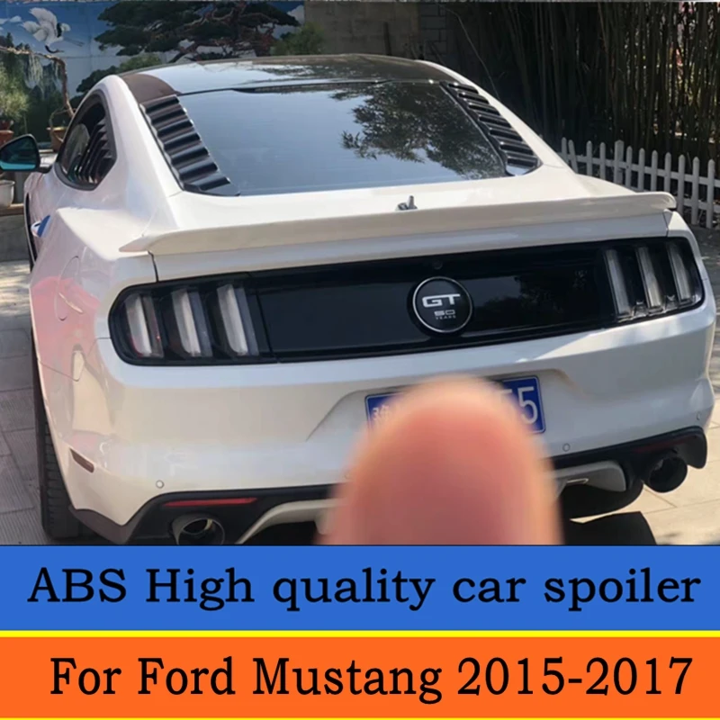 Для Ford Mustang 2015 2016 2017 Высокое качество ABS спойлер черный или белый основной задний