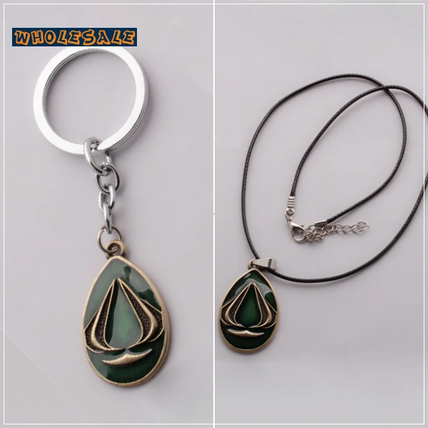 Assassins Creed Key Chains Cosplay Ezio Auditore Logo Pendant Game