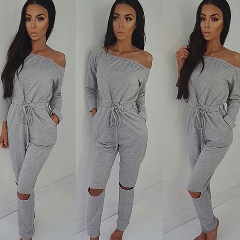 2019 Women Rompers Bodysuit Solid Overalls Pocket Jumpsuit New Off Shoulder Sexy Jumpsuits Casual Slash Neck Long Sleeve Elegant 2019 Women Rompers Bodysuit Solid Overalls Pocket Jumpsuit New Off Shoulder Sexy Jumpsuits Casual Slash Neck Long Sleeve Elegant