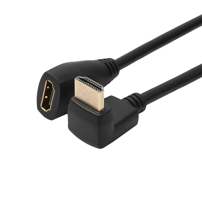 Feniores 30 см 90/270 градусов HDMI папа к Женский Кабель адаптер Поддержка 3D A20|Кабели HDMI| |