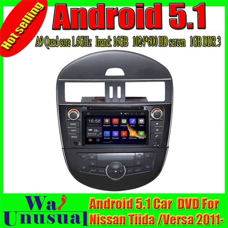 WANUSUAL 7'' Octa Core 32G Android 6.0 GPS Navigation for Nissan Tiida 2011 2012 2013 2014 2015 2016 2017 Versa 2011- | Автомобили