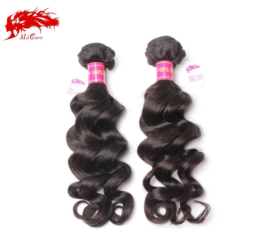 Ali Queen Hair Products Hair 100% Human Hair Weave 8-34inch Unprocessed  Brazilian More Wave Natural Hair Extension - Unknown - AliExpress