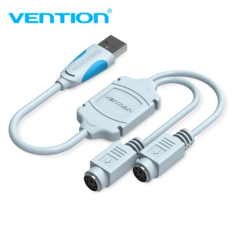 Vention USB to PS2 Converter Cable USB Male to PS/2 Female Adapter USB Extension Cable For