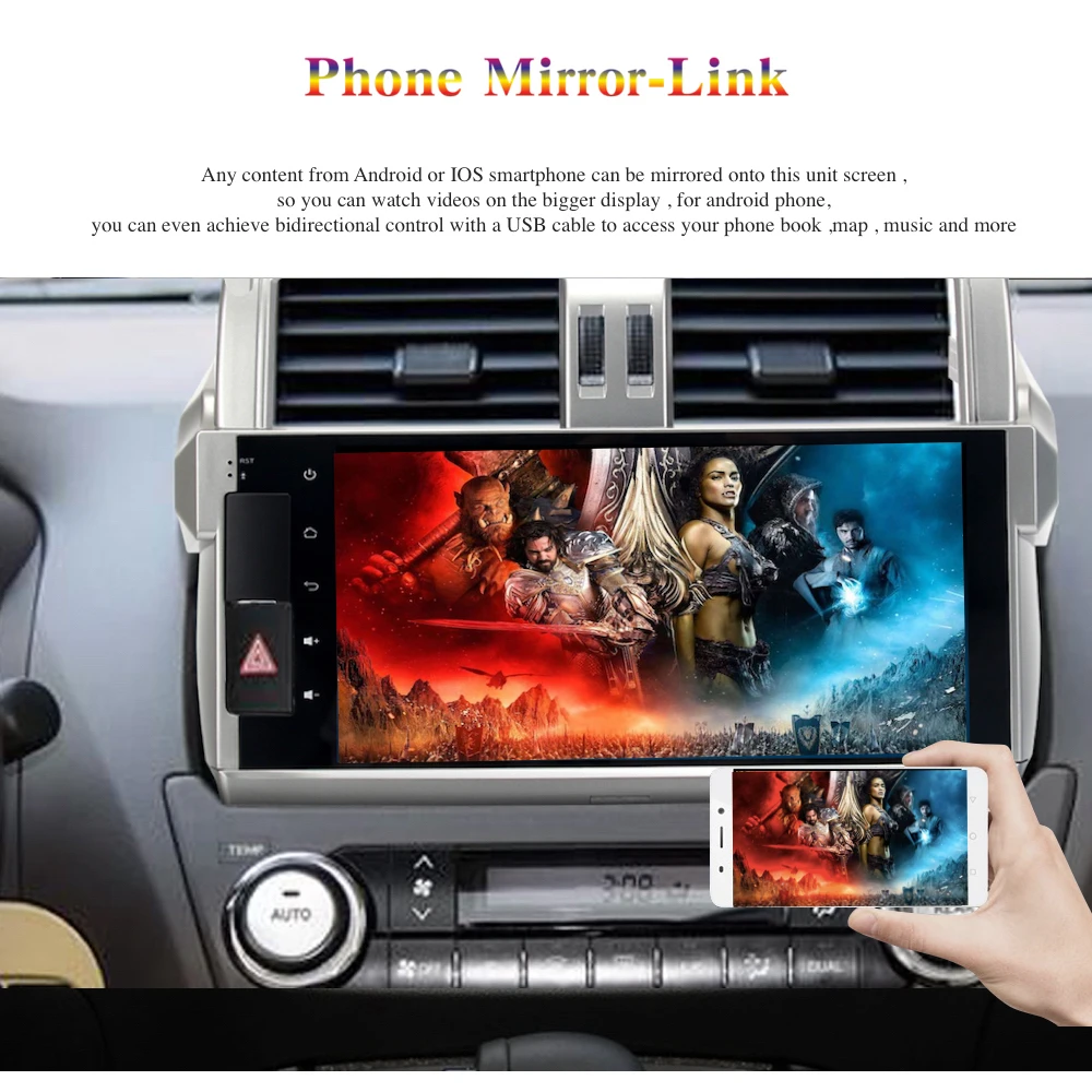 Discount Android 9.0 Car Radio 2 Din GPS Navi for Toyota Prado 150 2013 2014 2015 - 2018 PX6 DSP IPS Screen 4Gb+64Gb 8-Core RDS WIFI BT 2