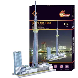 Кэндис Го! Новое поступление 3D бумажная модель DIY здания головоломки Tokyo sky tree ТВ башня мире Великий Архитектура подарок на день рождения 1 шт