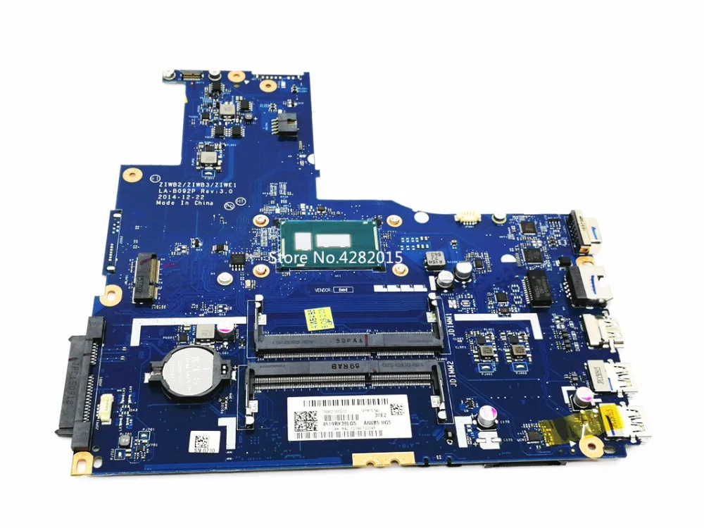ZIWB2/ZIWB3/ZIWE1 LA B092P REV: 3 0 материнская плата для Lenovo B50 80 ноутбука FRU: 5B20K02761 SR240 I3 5020U 100%