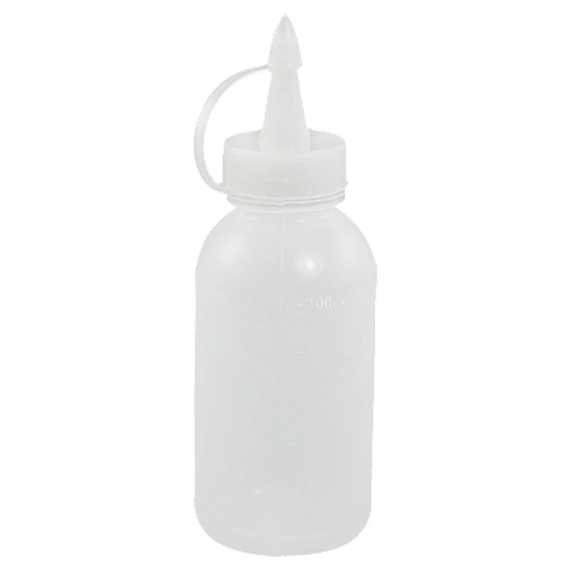 

Sewing machine oil bottle made of clear, white plastic 100ml spray nozzle