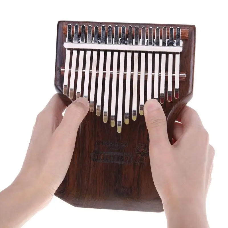

17 Keys Ebony Kalimba Thumb Piano Finger Percussion Keyboard Musical Tool for Adult Kids High Quanlity Musical Instruments