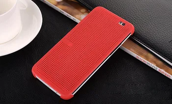 For 2015 HTC One E8 with Auto sleep wake function new case Ultra Slim Flip Dot View Case Cover Free shipping