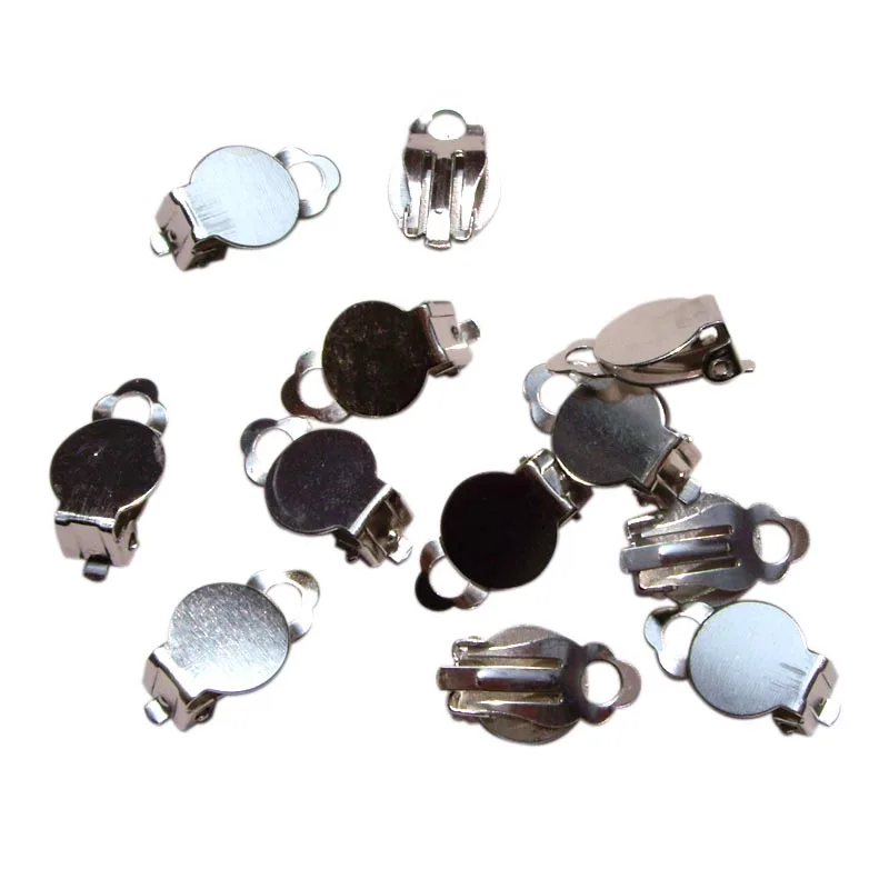 

supply DIY fashion jewelry Accessory,Ear Clip Department,Rhodium Plated,earring Accessory