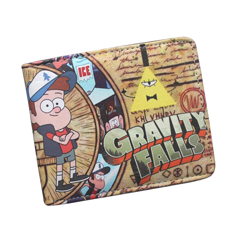 

Gravity Falls Anime Short Wallet Boys Girls Cartoon Purse High Quality Leather Money Bag