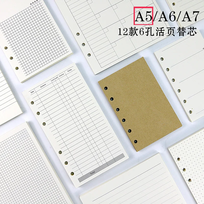 

A5 Spiral book coil Notebook ToDo Lined DOT Blank Grid Paper Journal Diary Sketchbook For School Office Supplies