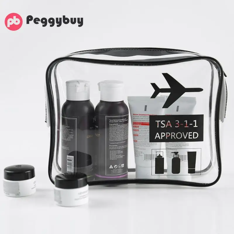 

Transparent TPU Cosmetic Bag Fashion Designer Wash Makeup Toiletry Bags for Women/Men Waterproof Travel Cosmetics Storage Pouch