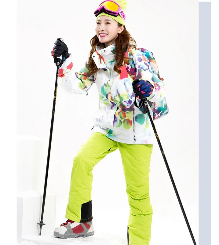 white ski clothes