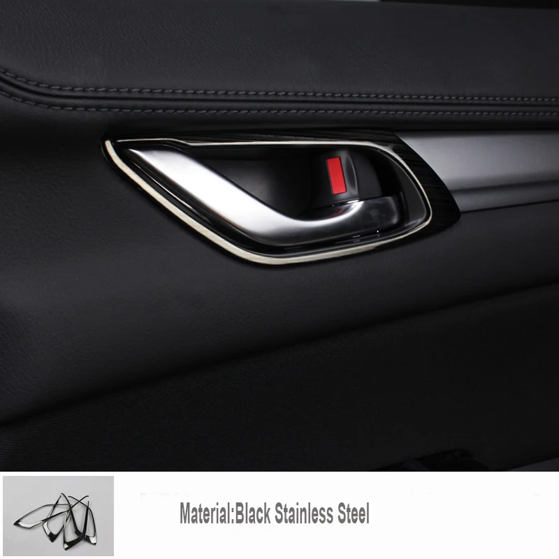 

For MAZDA CX-5 CX5 KF 2017 2018 Stainless Steel Car Door Handle Bowl Covers Interior Decoration Accessories