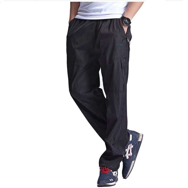 Mesh Quick Dry Men Running Pants Black Breathable Camping Hiking Sport Spring Autumn Outdoor Sport Jogging Sport Pants Trousers
