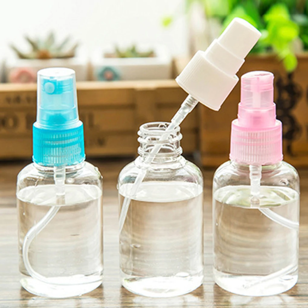 

5pcs 50ML Empty Plastic Spray Bottle Perfume Transparent Mini Atomizer Refillable Bottles