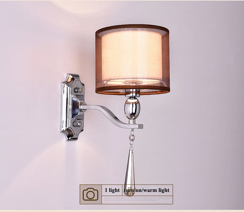 Современный, хромированный, металлический светодиодный настенный светильник с кристаллами для спальни, светодиодный настенный светильник для гостиной, светодиодная подсветка стен в коридоре, светодиодный настенный светильник
