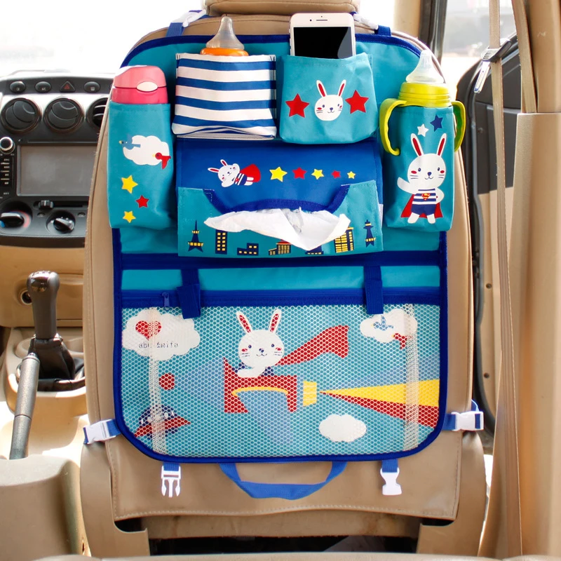 

Lonleap Car Seat Back Storage Cute Storage For Auto Hang Bag Organizer Car-styling Car Large Capacity Collection Multi Pockets
