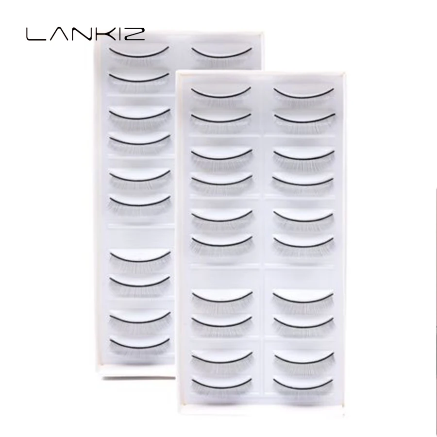 

New 10 Pairs/Set False Eyelashes Handmade Training Lashes For Beginners Teaching Lashes Eye Extension Tools Practice Hot Sale