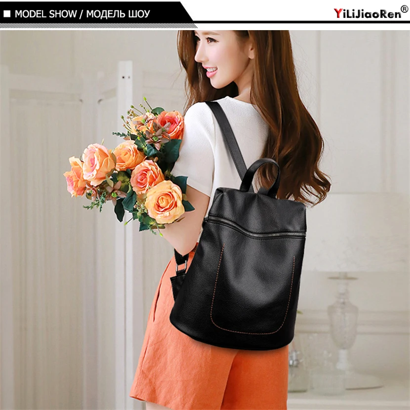 Модные Anti theft рюкзак женский фирменный кожанный рюкзак Для женщин большой Ёмкость Bookbag простые Наплечные сумки для Для женщин Mochila