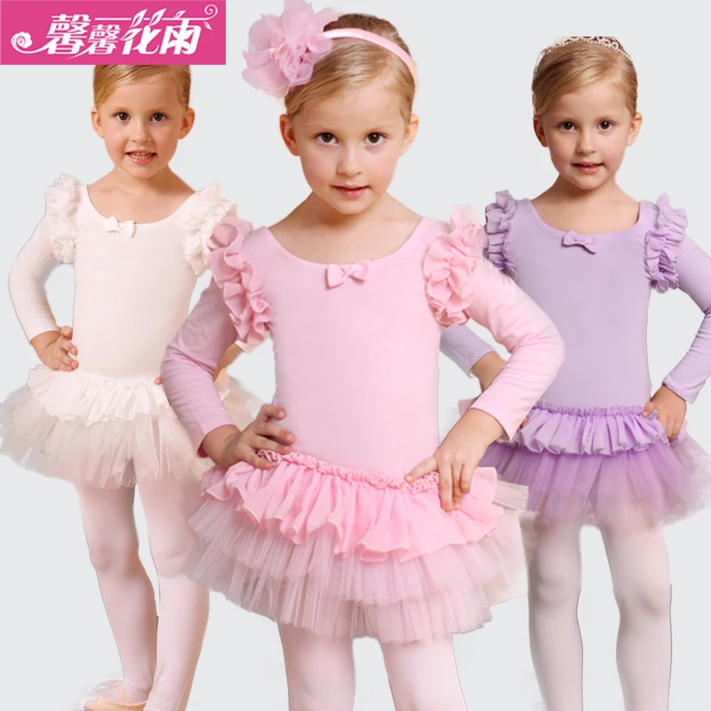 Children long sleeve girls tutus princess dressin Ballet from Novelty