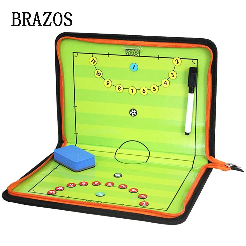 Zipper Futsal Magnetic Tactic Board Football Tactical Board Soccer Futsal Ball Game Portable Football Coach Voetbal Training