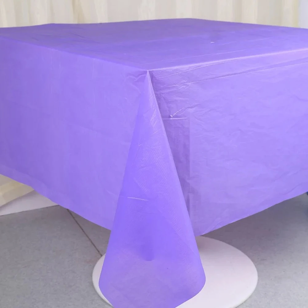 1Pc Plastic Tablecloths Birthday Candy Color Table Cover Wedding Party