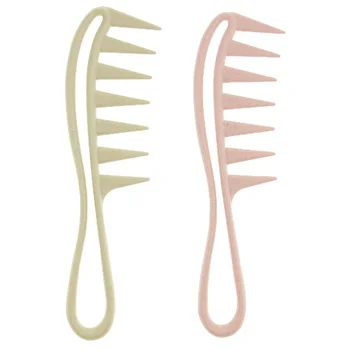 

2pcs Anti-static Large Tooth Detangle Comb, Wide Tooth Hair Comb Salon Shampoo Comb for Thick Hair Long Hair and Curly Hair