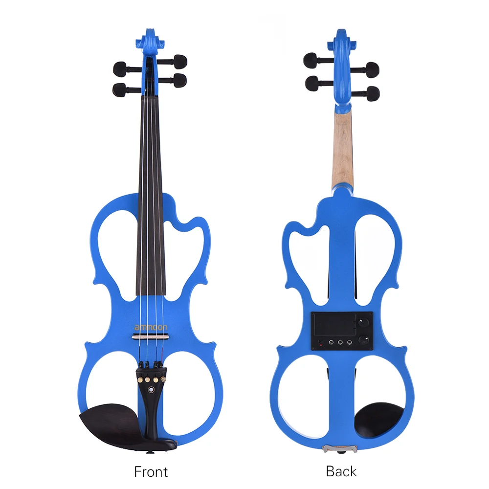 Флюоресцентная электронная скрипка полностью размерная 4/4 дюйма|electric violin|silent