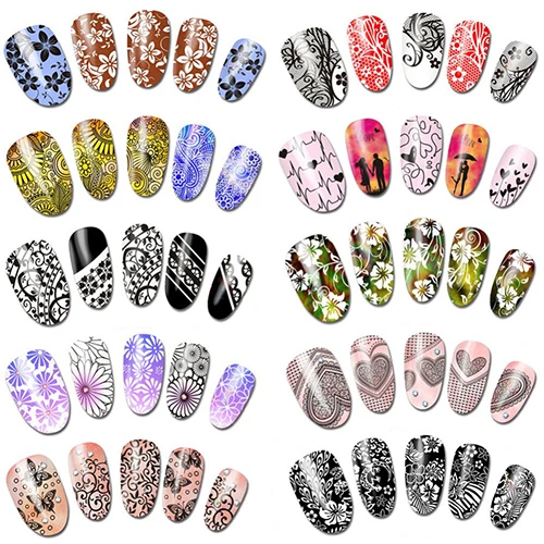 

48 Sheets Random Style Water Transfer Nail Art Decals Stickers DIY Manicure Kit