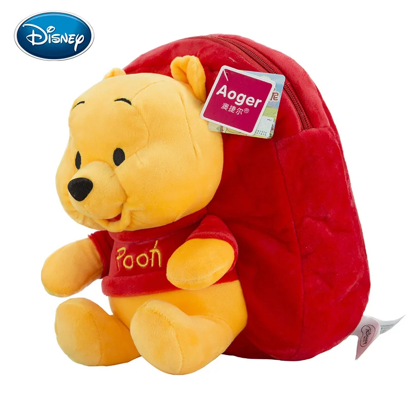 Winnie the Pooh Plush Doll Soft Toys School Backpack Shoulder Purse Book Bag 