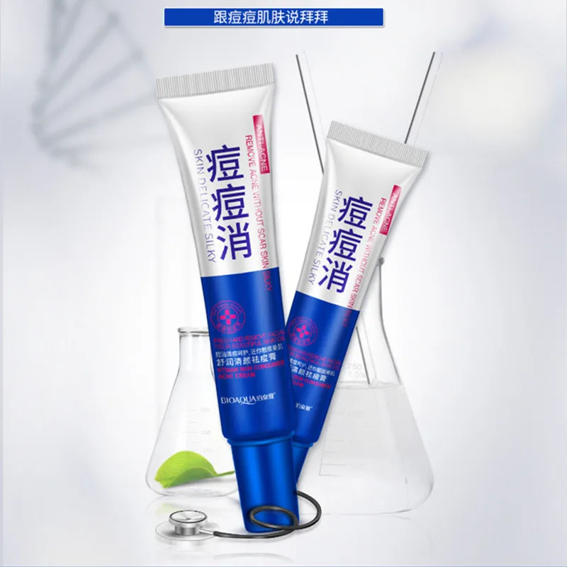 BIOAQUA 1PC Anti Acne Treatment Cream Whitening Skin Care  Oil Control Moisturizing Acne Scar Remover Pores Acne Cream 4