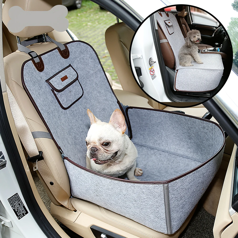 

Protector Convertible Pet Pad Dog Front And Back Seat Cover For Cars Felt Cloth Waterproof Car Seat Cushion For Pet Dog