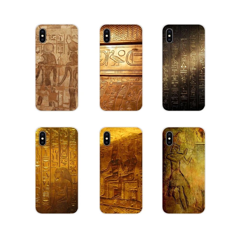 

Ancient Hieroglyphs Egypt Smart TPU Transparent Shell Cases For Xiaomi Redmi 4A S2 Note 3 3S 4 4X 5 Plus 6 7 6A Pro Pocophone F1