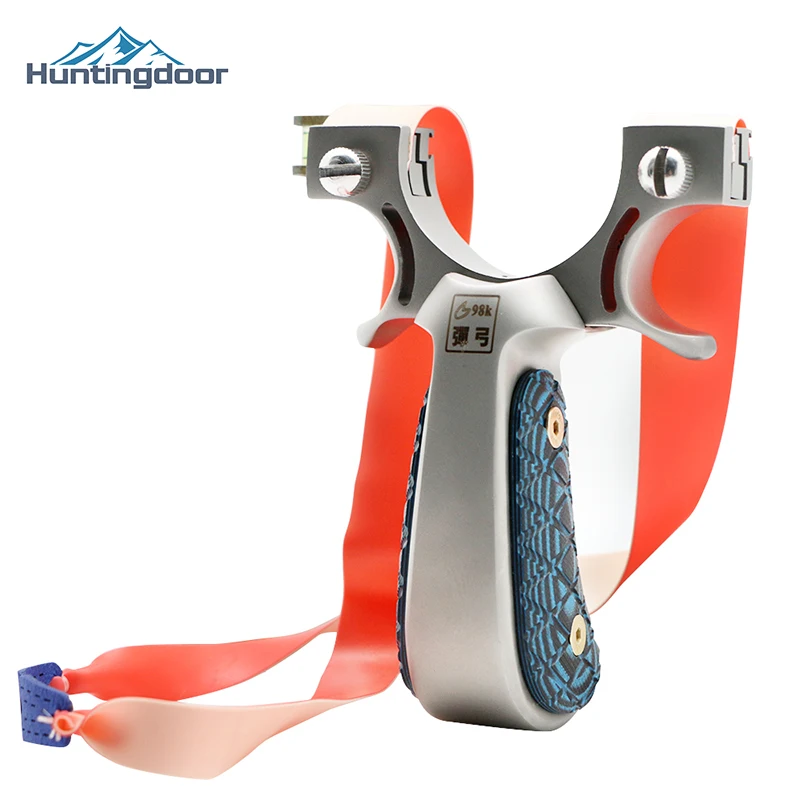 Estilingue ao ar Caça de Alta Inoxidável com Faixa de Borracha ao ar Livre Catapulta Qualidade Tiro Jogo Sling Shot Aço 6 Arco e flecha