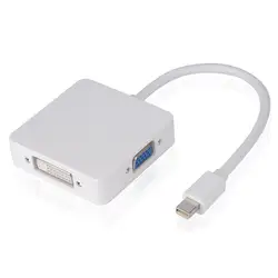 Мини Дисплей Порты и разъёмы DP к DVI, VGA, HDMI ТВ AV HD ТВ Кабель-адаптер 3 in1