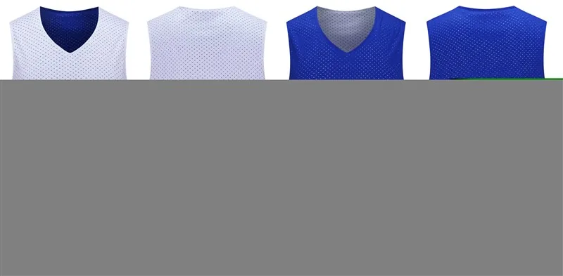 HOWE AO мужская двусторонняя баскетбольная Джерси Набор высокого качества костюм рубашка на заказ Форма баскетбольная женщины одежда лето - Цвет: Синий
