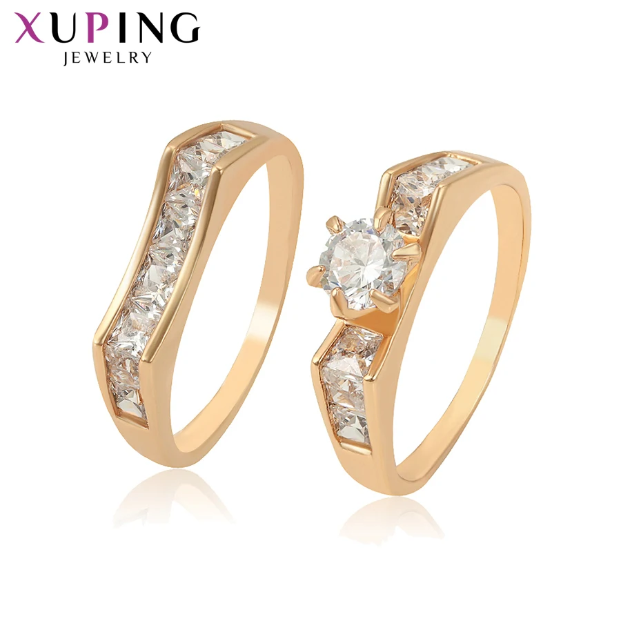 

Xuping Jewelry Romantic Lovely Lovers Ring for Women Exquisite or Vintage Engagement Couples Simple Gifts S194.3-16206