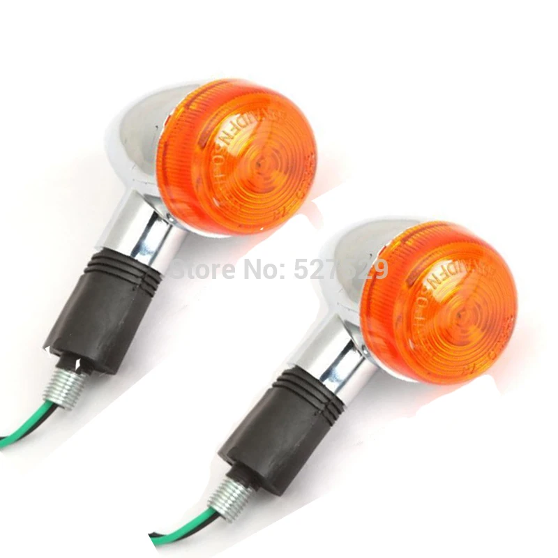 

High quality 2PCS Motorcycle Amber Bullet Turn Signals Indicator Lamp Lights For Honda VT CB Shadow Yamaha XS Cruisers V-Star
