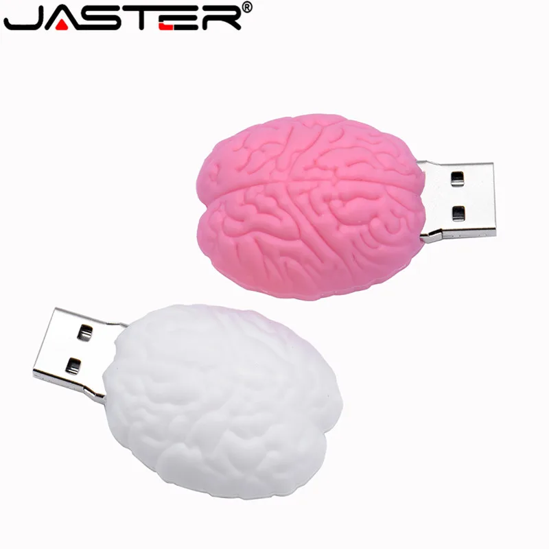 

JASTER USB2.0 cartoon pen drive brain type usb 4GB 8GB 16GB 32GB 64 GB 128GB flash memory birthday