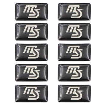 

10pcs Car steering wheel sticker Car badge Emblem Decoration sticker For MS Mazda 2 3 5 6 CX-5 CX-9 Car styling Accessories