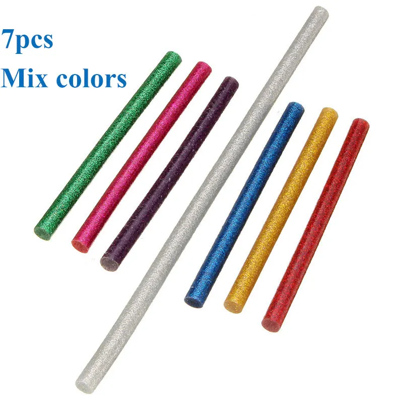 

5pcs 7x100mm 7x200mm Hot Melt Glue Sticks For Electric Glue Gun Car Audio Craft Repair General Purpose Adhesive Sticks