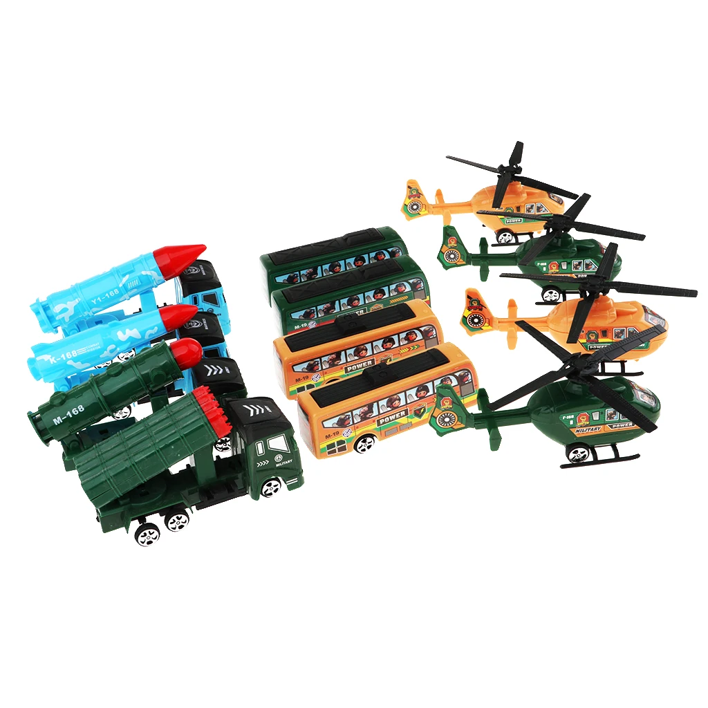 Pull Back Car, 12 Pack Assorted Mini Plastic Vehicles for Kids Party Favors Easter Eggs Filler